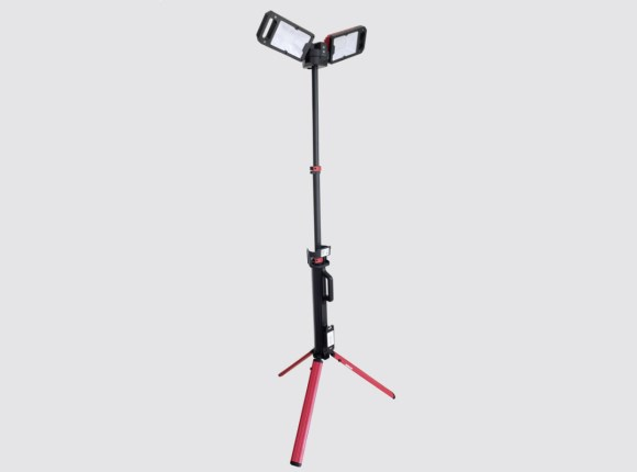 wallboard twin head rechargeable tripod light